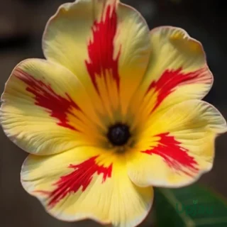 Adenium Minakshi Grafted (Single Petal light yellow red)
